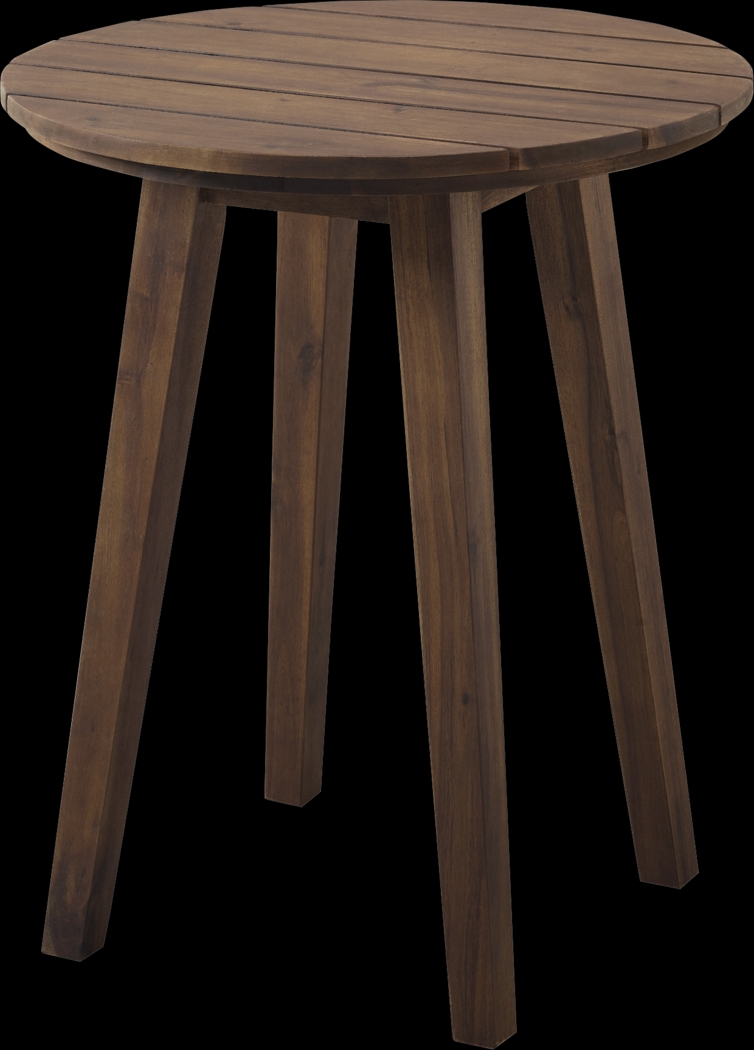 Ederville Dark Brown Outdoor End Table - Thumbnail - Image 1