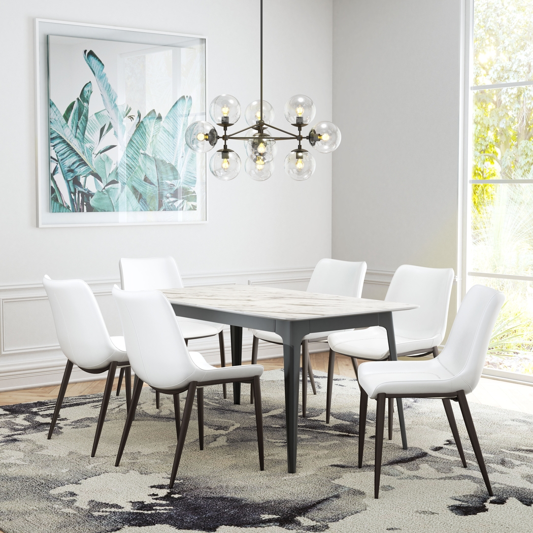 Edgard White Dining Table - Thumbnail - Image 5