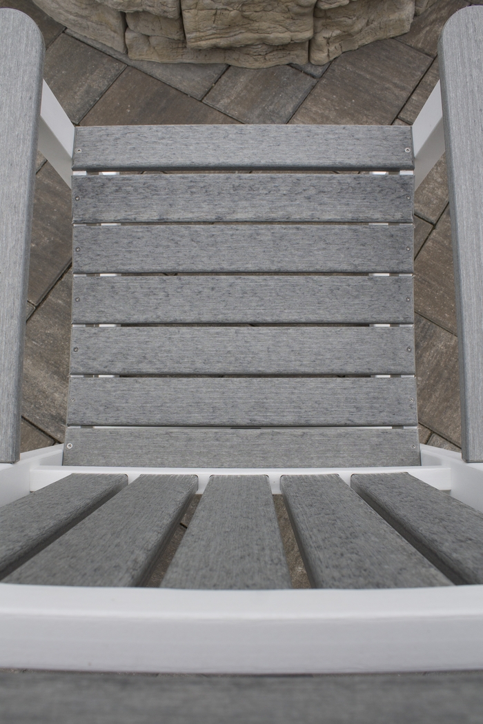 Edgarton Natural White and Granite Outdoor Rocker - Thumbnail - Image 2