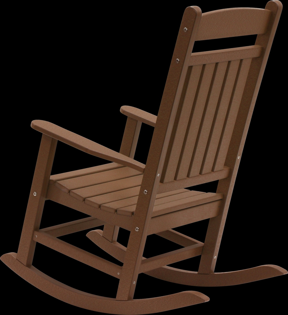 Edgarton Traditional Brown Outdoor Rocker - Thumbnail - Image 4