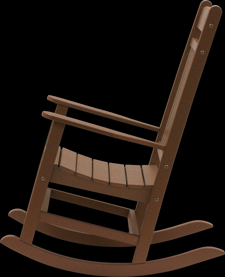 Edgarton Traditional Brown Outdoor Rocker - Thumbnail - Image 5