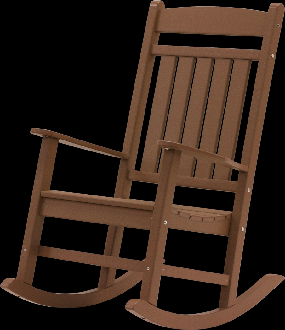 Edgarton Traditional Brown Outdoor Rocker - Thumbnail - Image 6