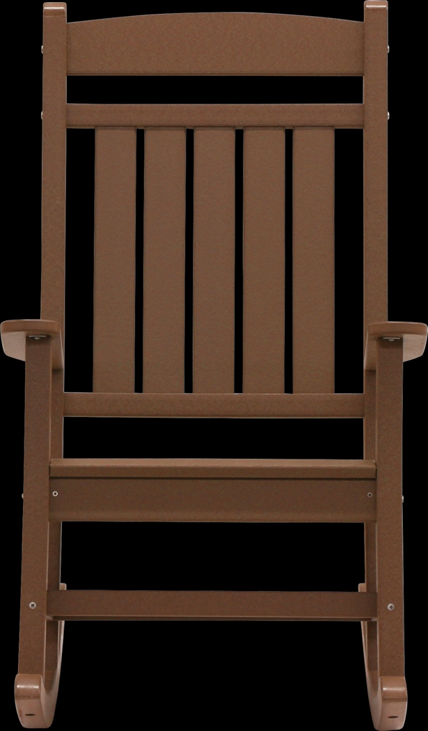Edgarton Traditional Brown Outdoor Rocker - Thumbnail - Image 8