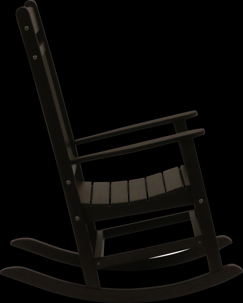 Edgarton Traditional Espresso Outdoor Rocker - Thumbnail - Image 2