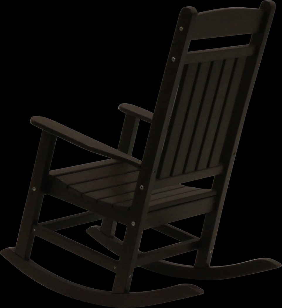 Edgarton Traditional Espresso Outdoor Rocker - Thumbnail - Image 4