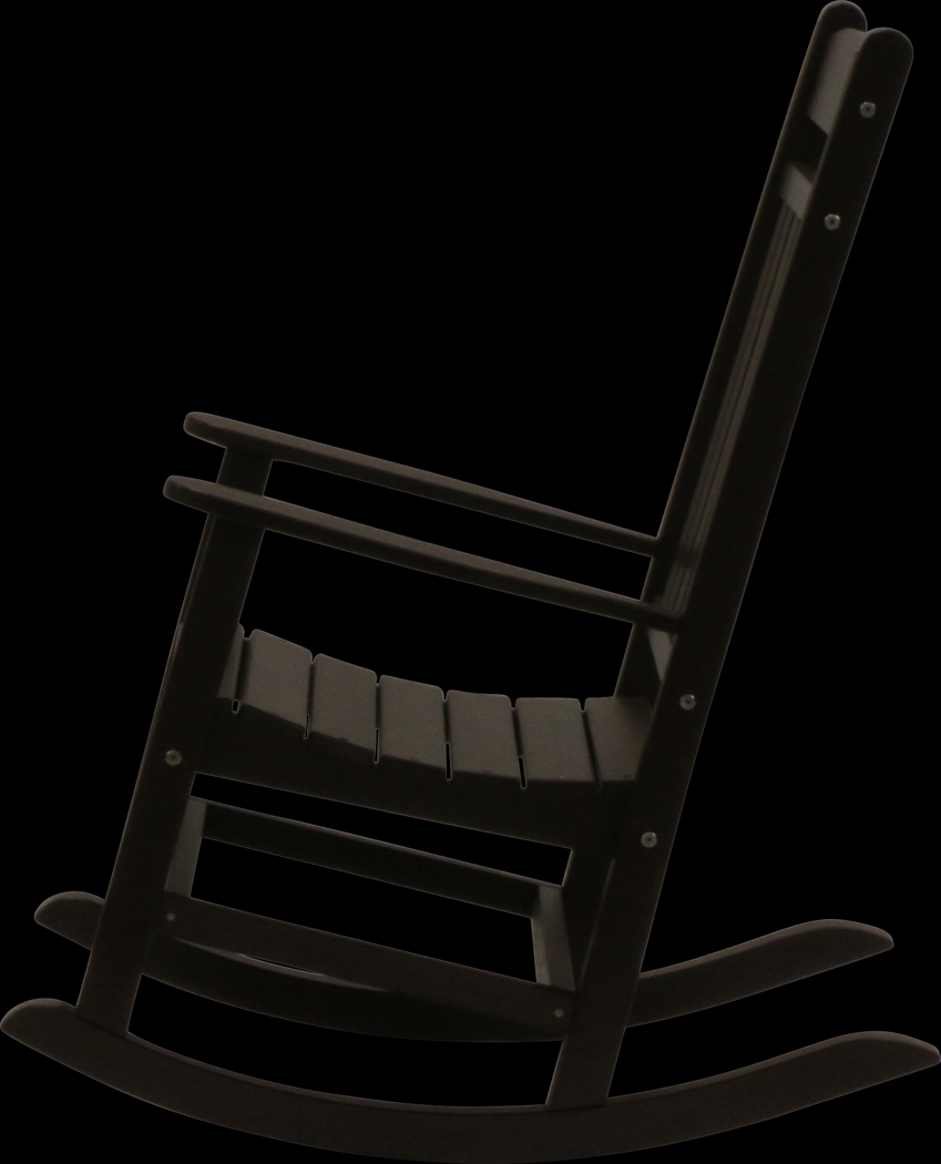 Edgarton Traditional Espresso Outdoor Rocker - Thumbnail - Image 5