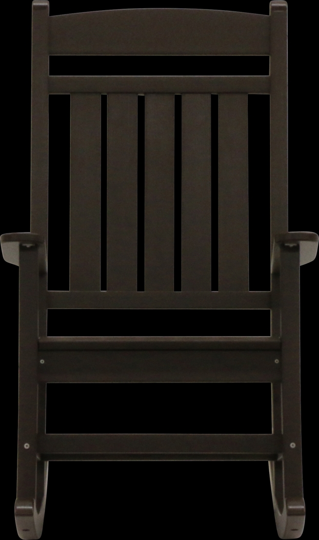 Edgarton Traditional Espresso Outdoor Rocker - Thumbnail - Image 8