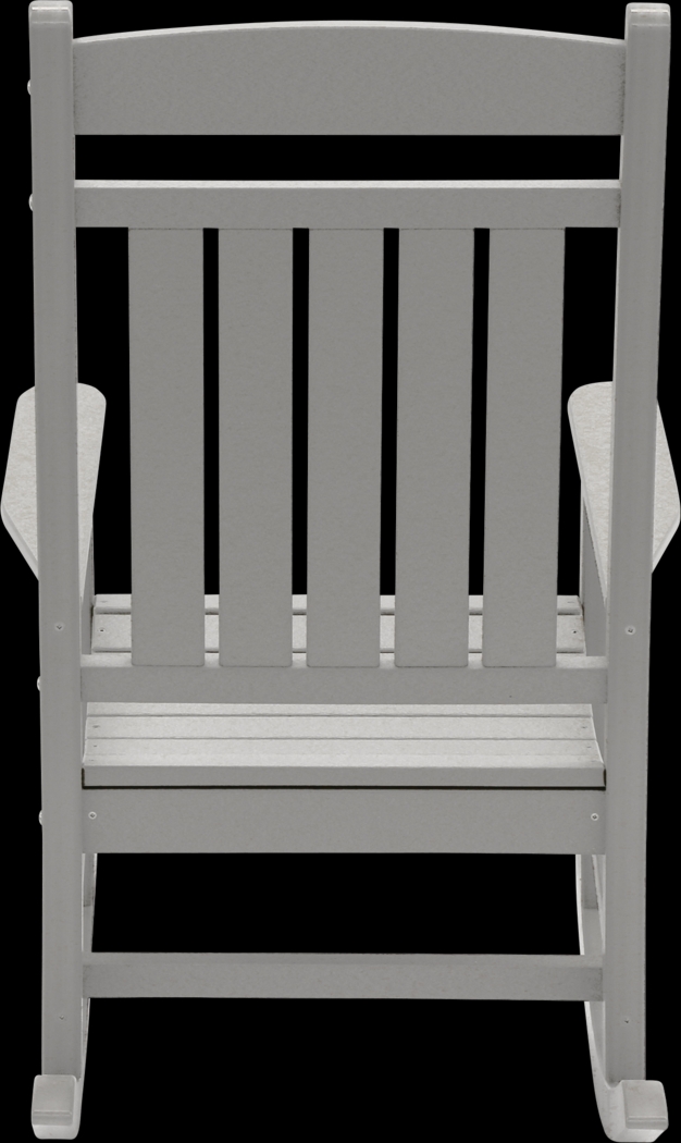 Edgarton Traditional Light Gray Outdoor Rocker - Thumbnail - Image 7
