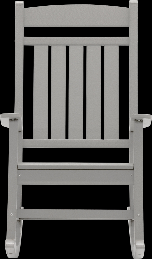 Edgarton Traditional Light Gray Outdoor Rocker - Thumbnail - Image 8