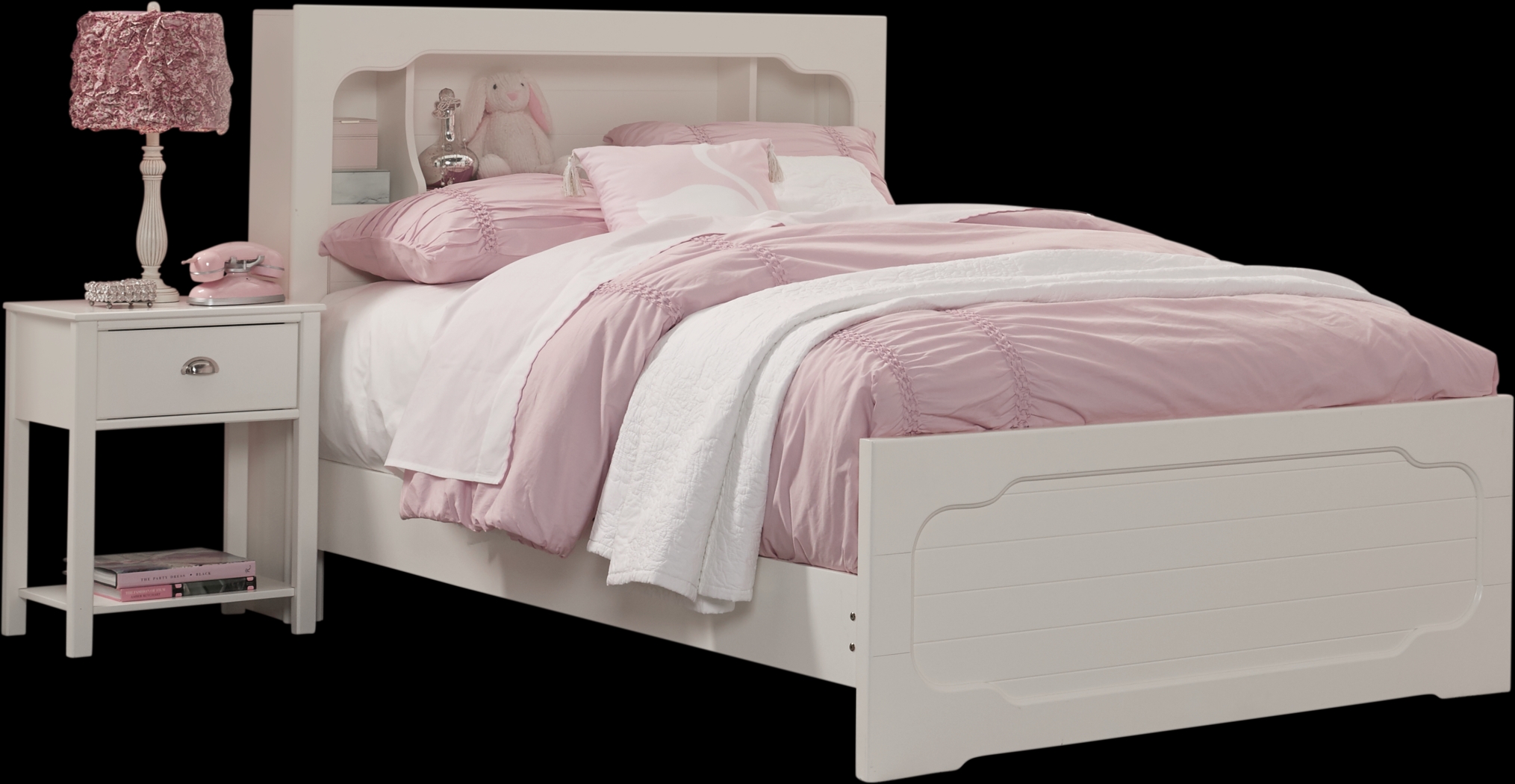 Kids Edgegrove White 2 Pc Full Bookcase Bedroom - Thumbnail - Image 1