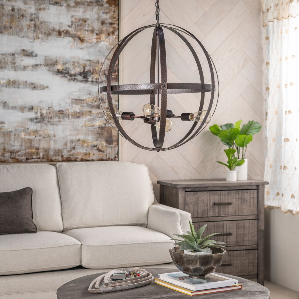 Edgelee Bronze Pendant-Chandelier - Thumbnail - Image 3