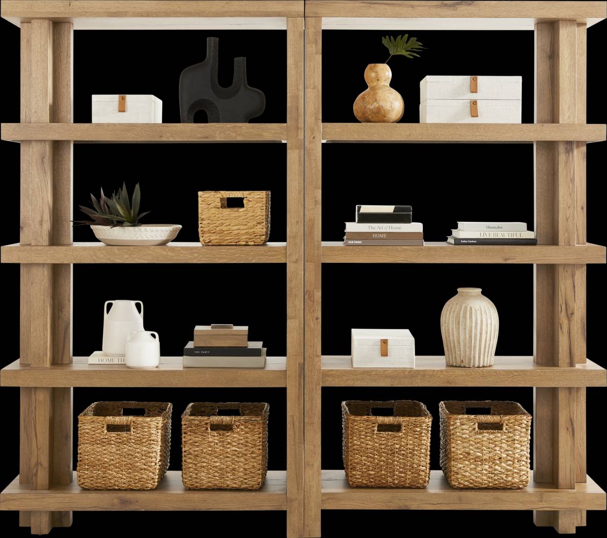 Edgewater Brown Etagere Set of 2 - Thumbnail - Image 2