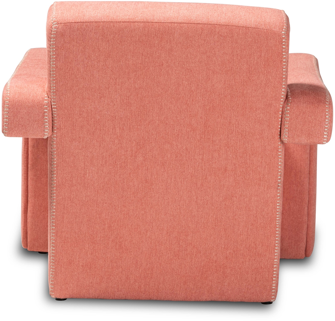 Ediane Light Red Accent Chair - Thumbnail - Image 4