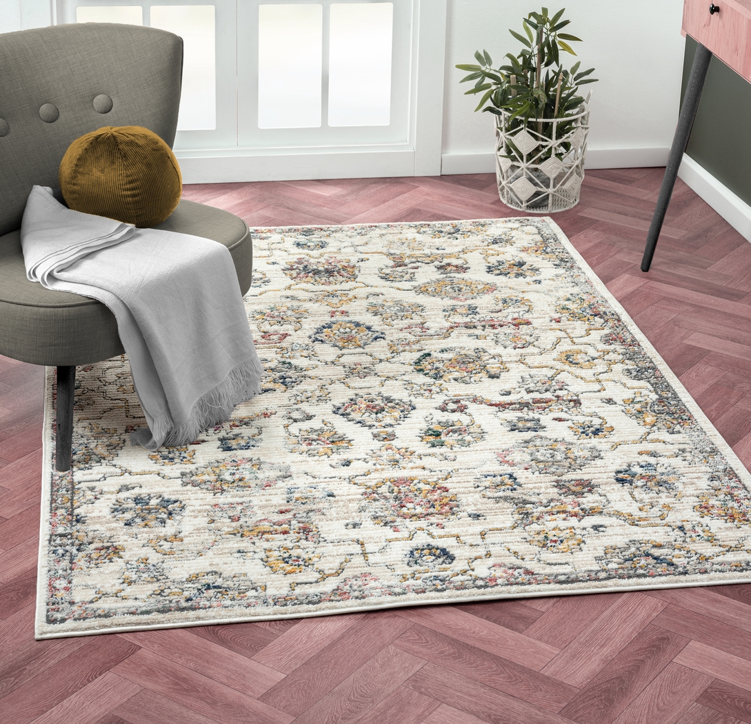 Edinborough Gray 5' x 7' Rug - Thumbnail - Image 2