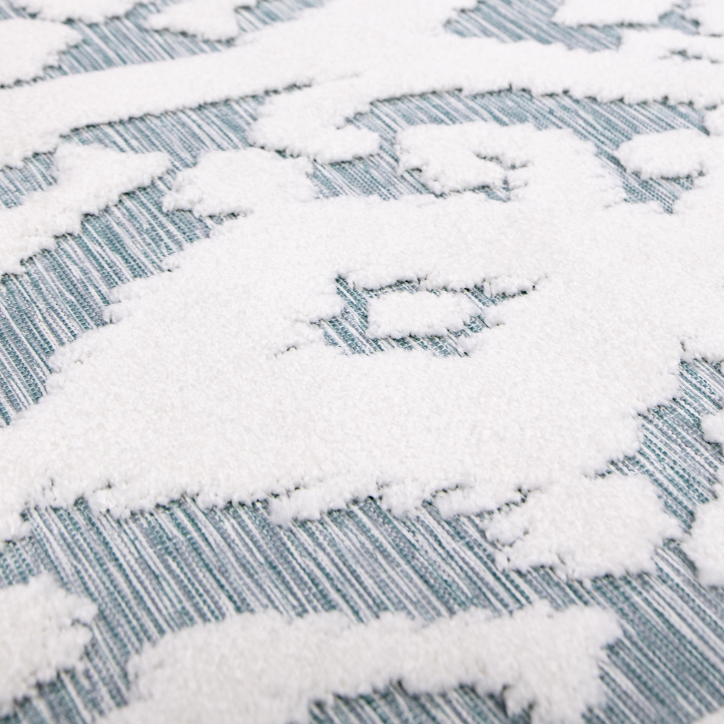 Edingale White/Blue 7'9 x 10'10 Rug - Thumbnail - Image 7