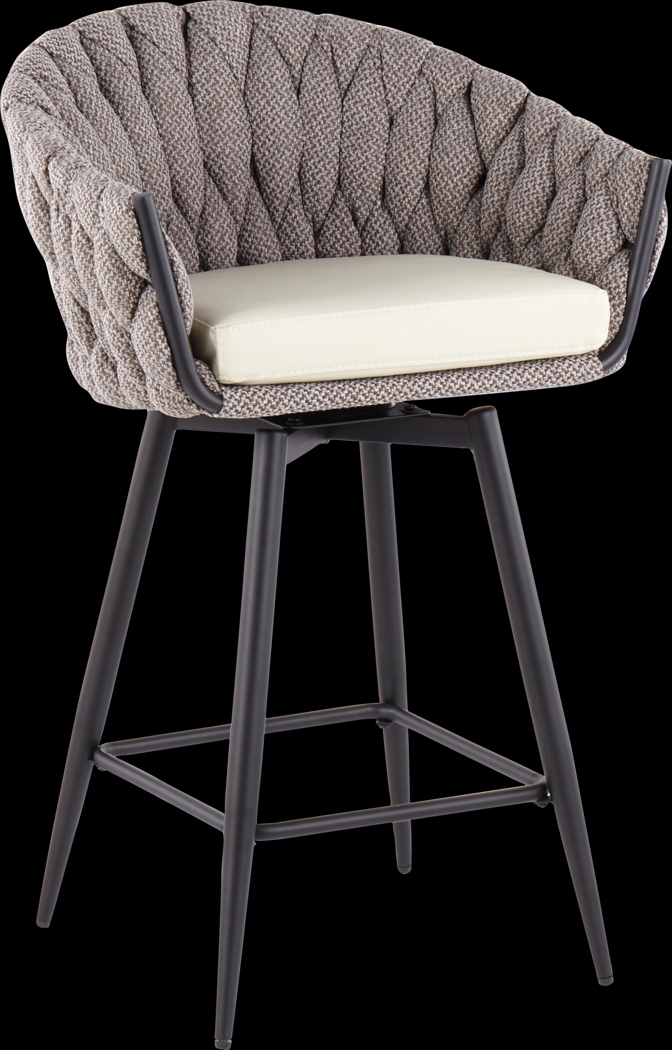 Edinger Cream Counter Height Stool, Set of 2 - Thumbnail - Image 2