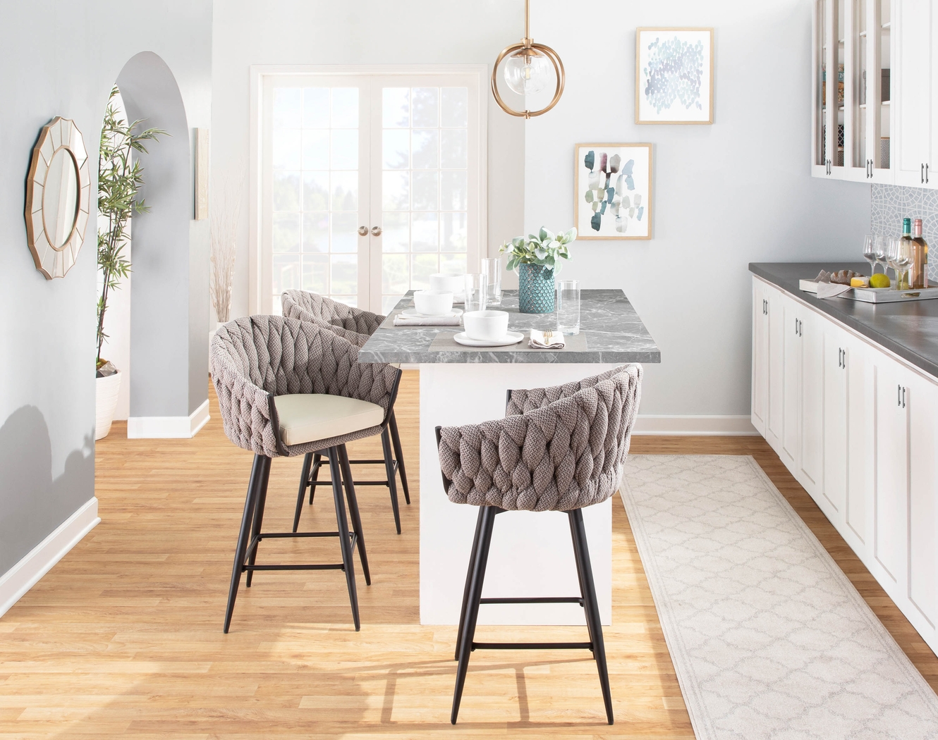 Edinger Cream Counter Height Stool, Set of 2 - Thumbnail - Image 9