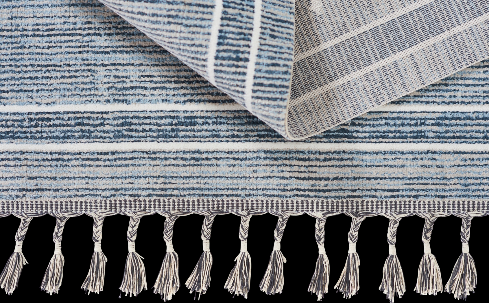 Edis Blue 5'3 x 7'6 Rug - Thumbnail - Image 8