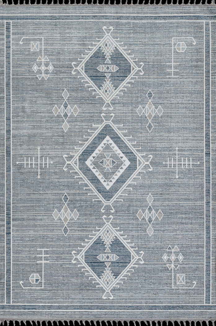 Edis Blue 7'10 x 10'2 Rug - Thumbnail - Image 1