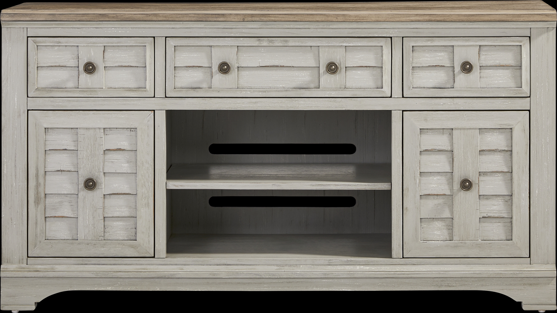 Edisto Bay Gray 64 in. Console - Thumbnail - Image 1