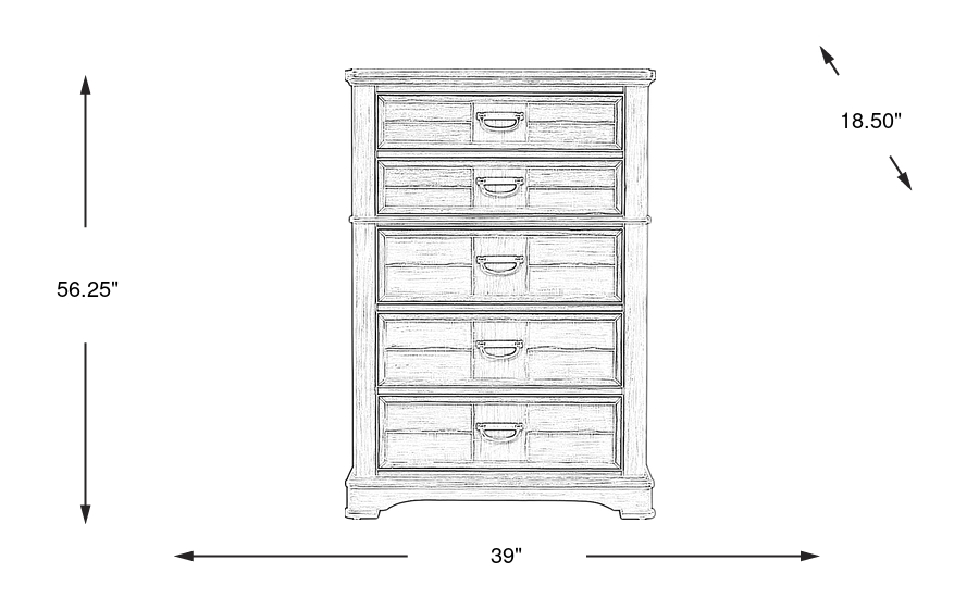 Dimension Image. Please refer to the Dimension Tab on this page for dimension details.
