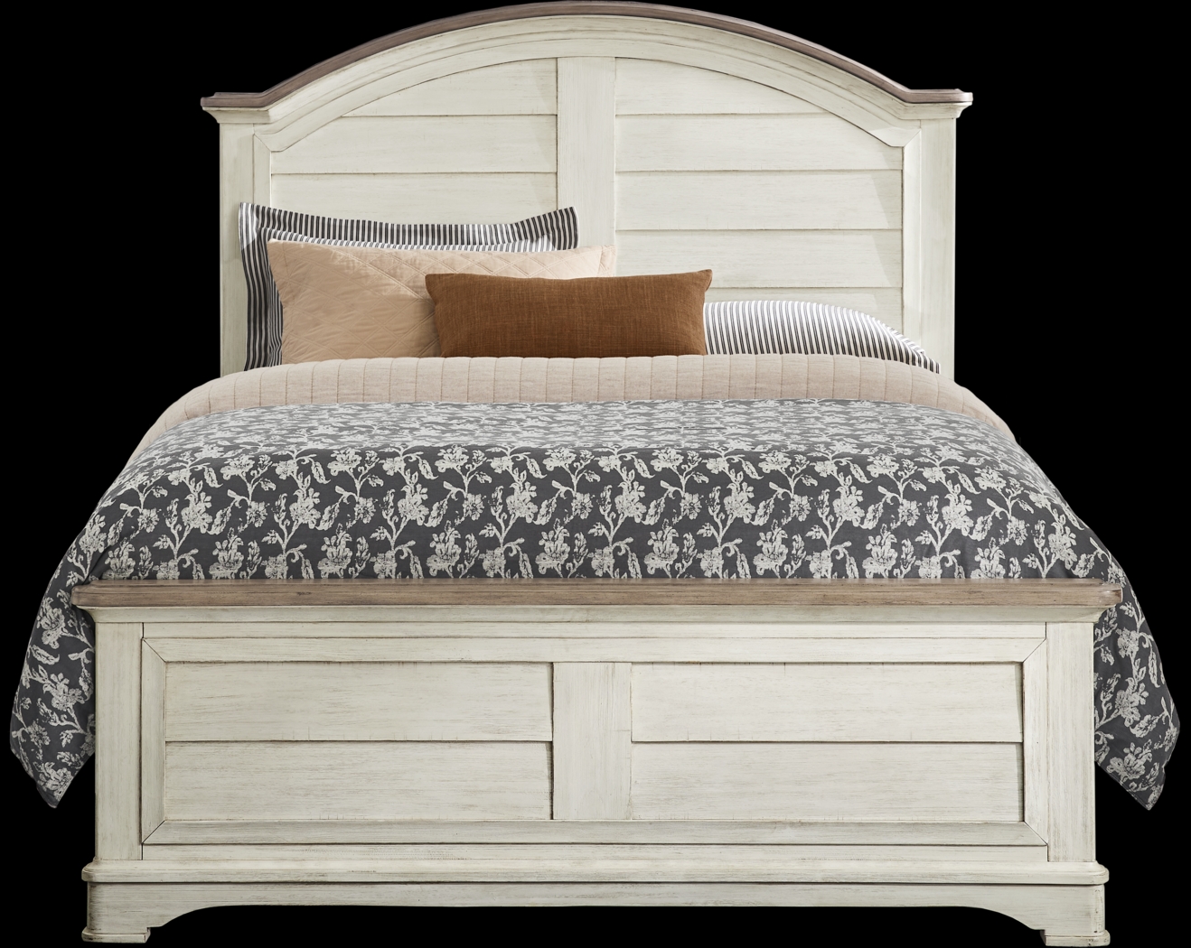 Edisto Bay White 3 Pc King Panel Bed - Thumbnail - Image 1