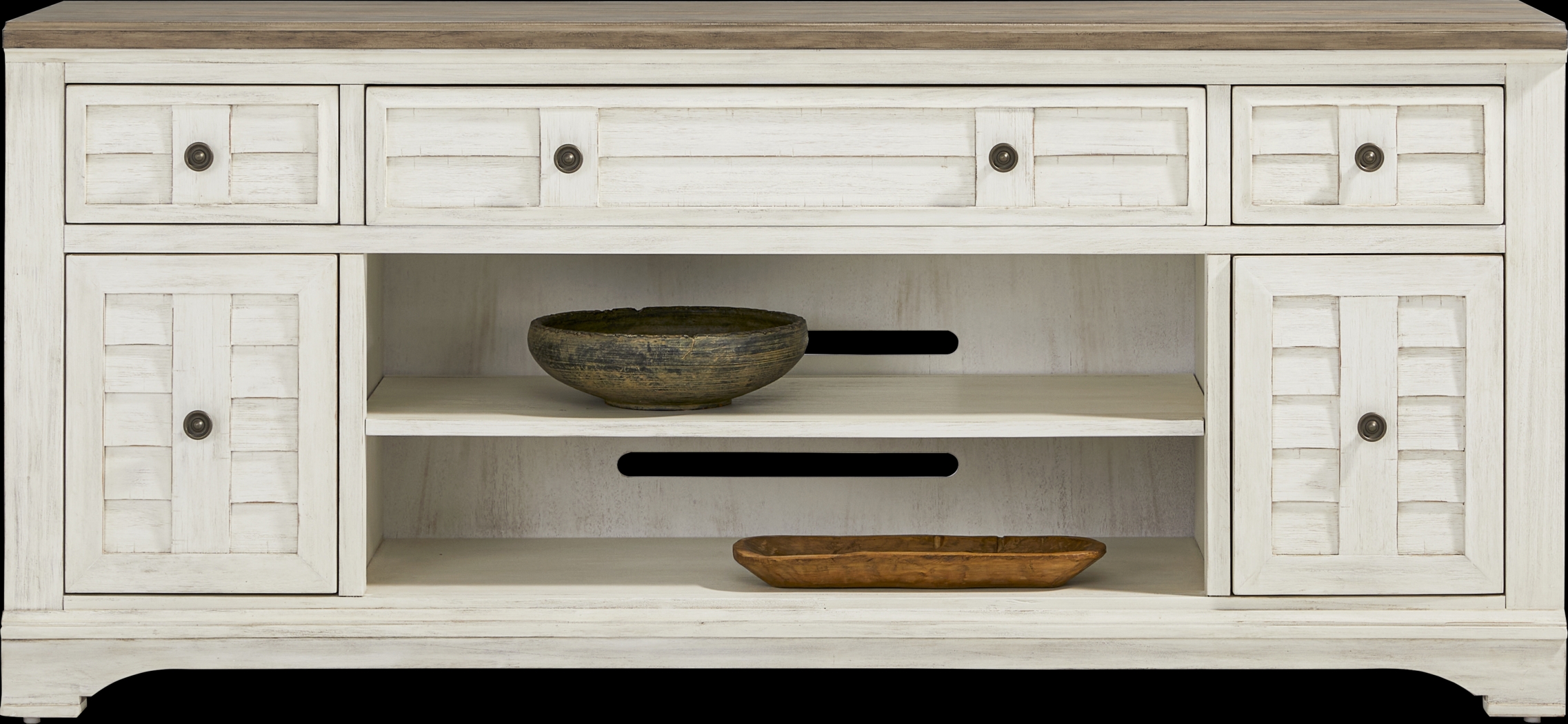 Edisto Bay White 78 in. Console - Thumbnail - Image 3