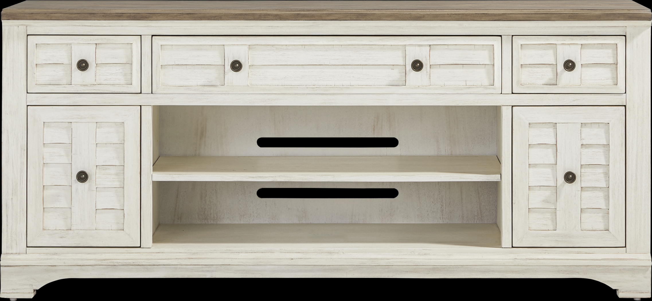 Edisto Bay White 78 in. Console - Thumbnail - Image 1