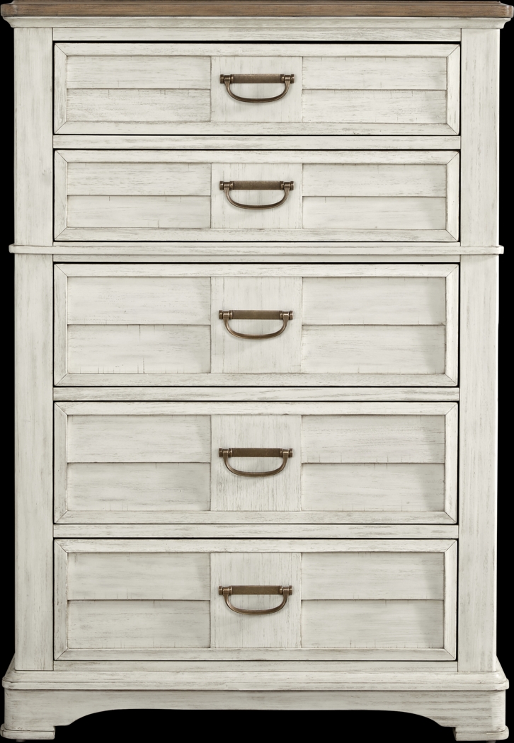 Edisto Bay White 5 Pc King Panel Bedroom - Thumbnail - Image 5