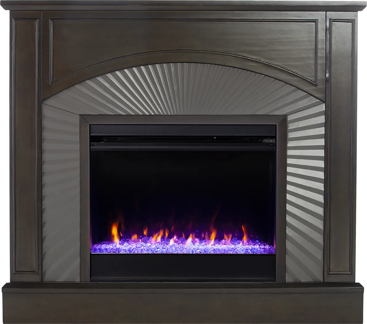 Edmarie I Brown 45 in. Console, With Color Changing Electric Fireplace - Image 6