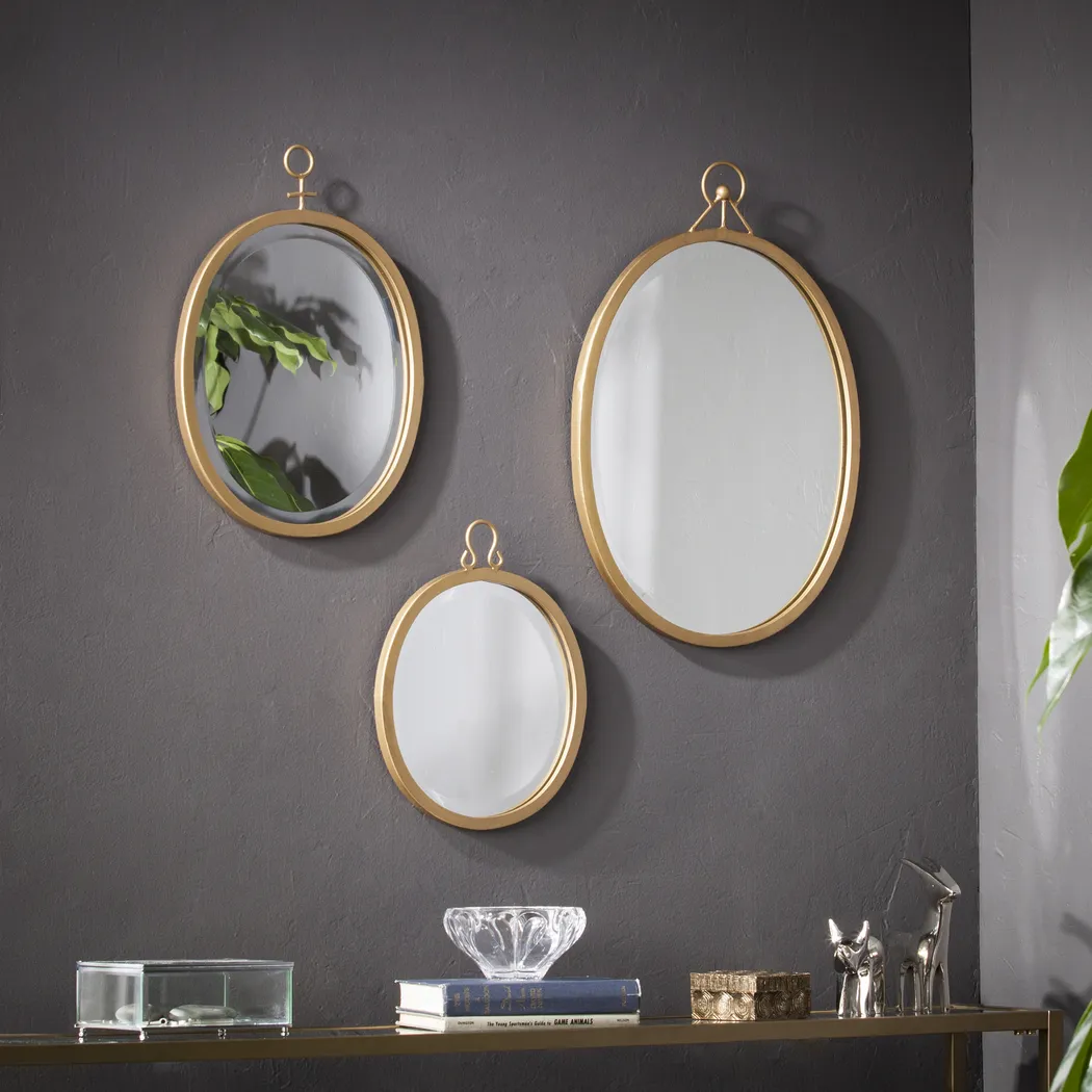 Edmonton Gold Mirrors Set of 3 - Thumbnail - Image 2