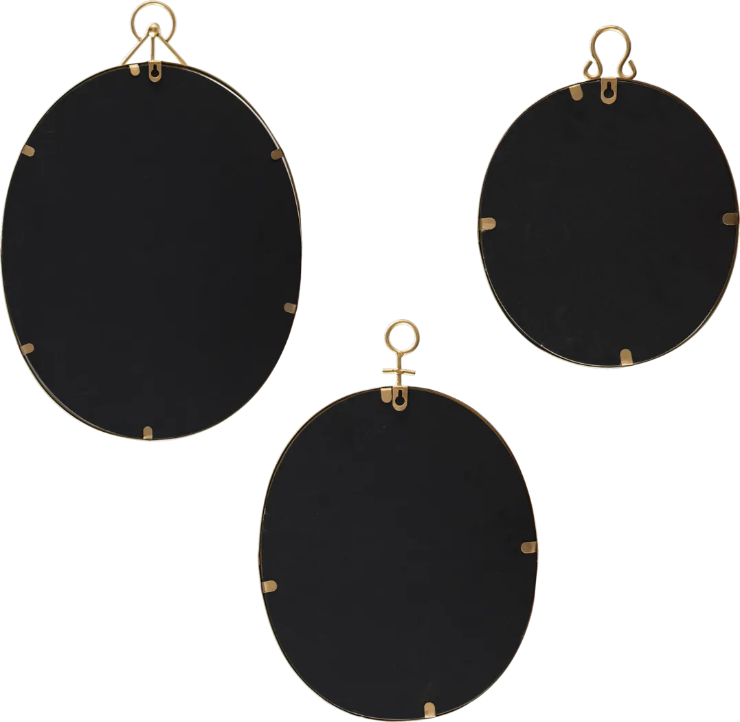 Edmonton Gold Mirrors Set of 3 - Thumbnail - Image 3