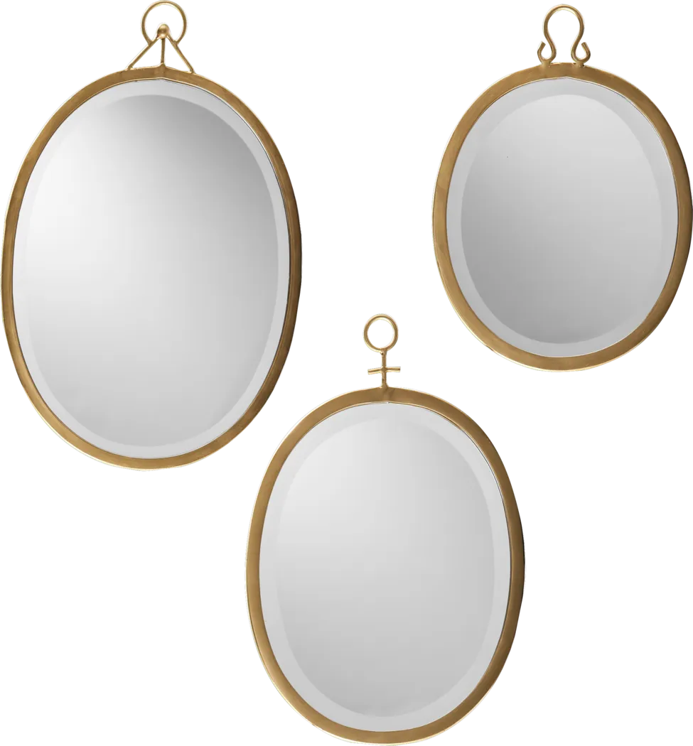 Edmonton Gold Mirrors Set of 3 - Thumbnail - Image 1