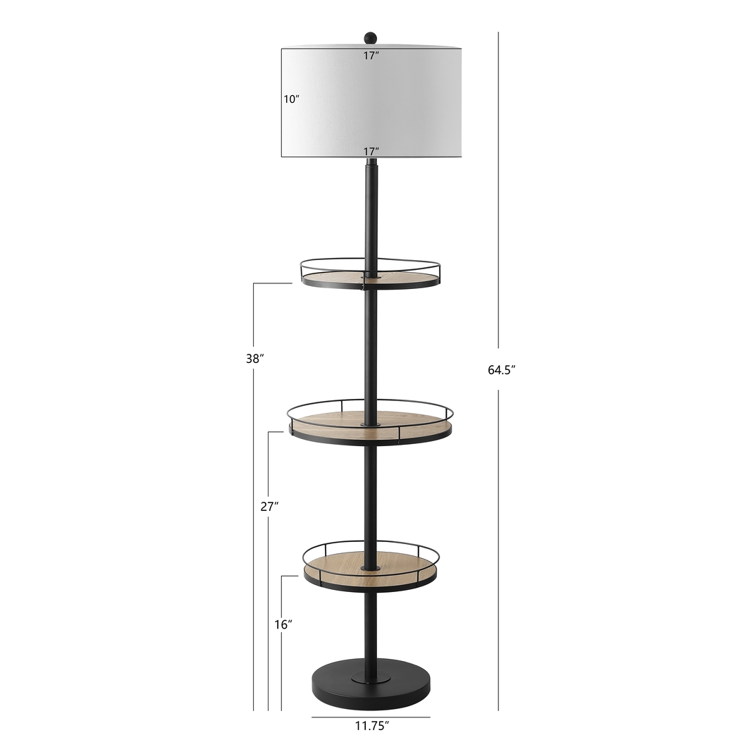 Edmore Hills Black Floor Lamp - Thumbnail - Image 2