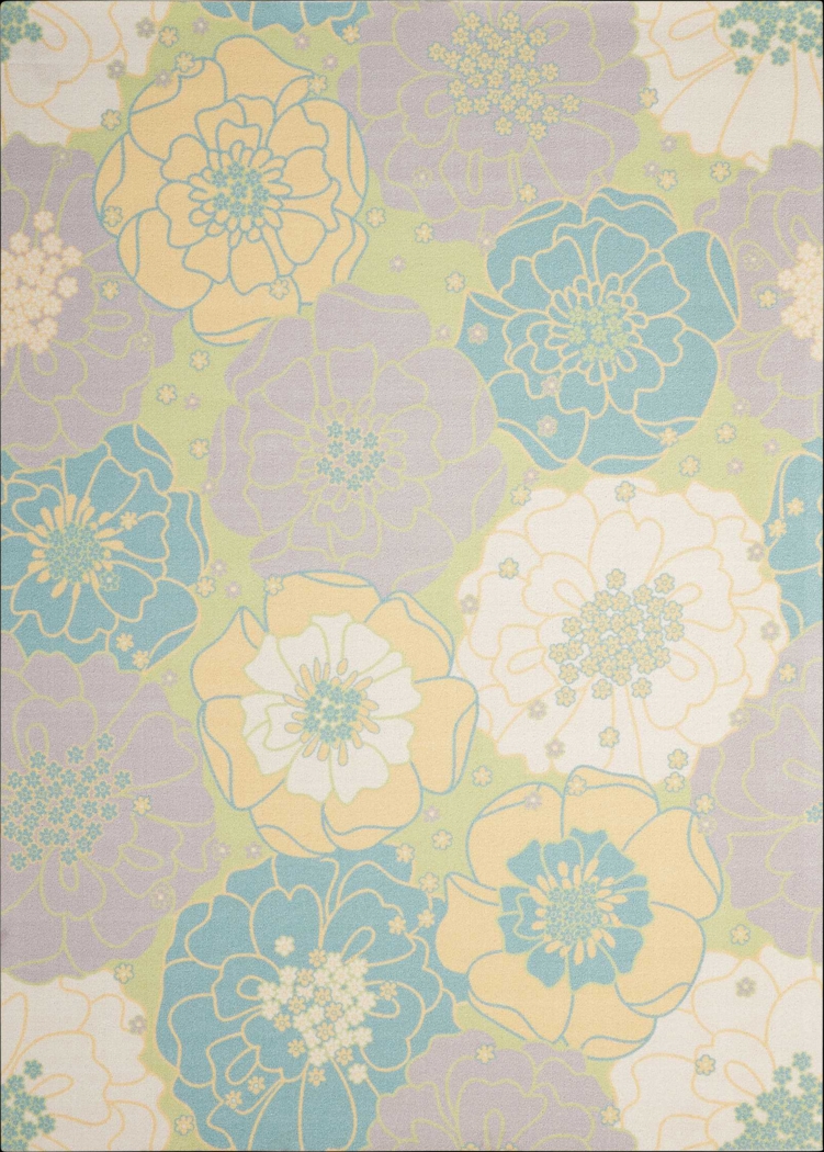 Edria Green 5' x 8' Indoor/Outdoor Rug - Thumbnail - Image 1
