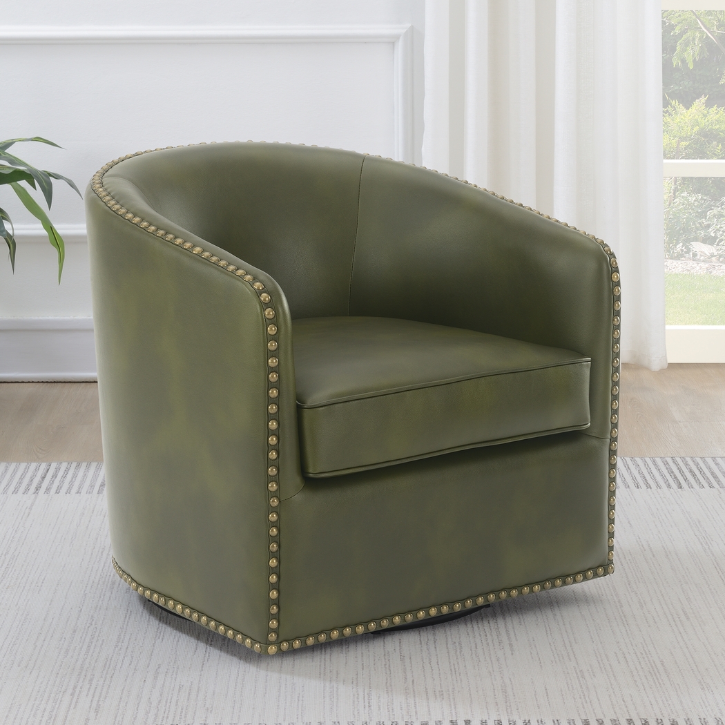 Edueni Green Swivel Chair - Thumbnail - Image 2