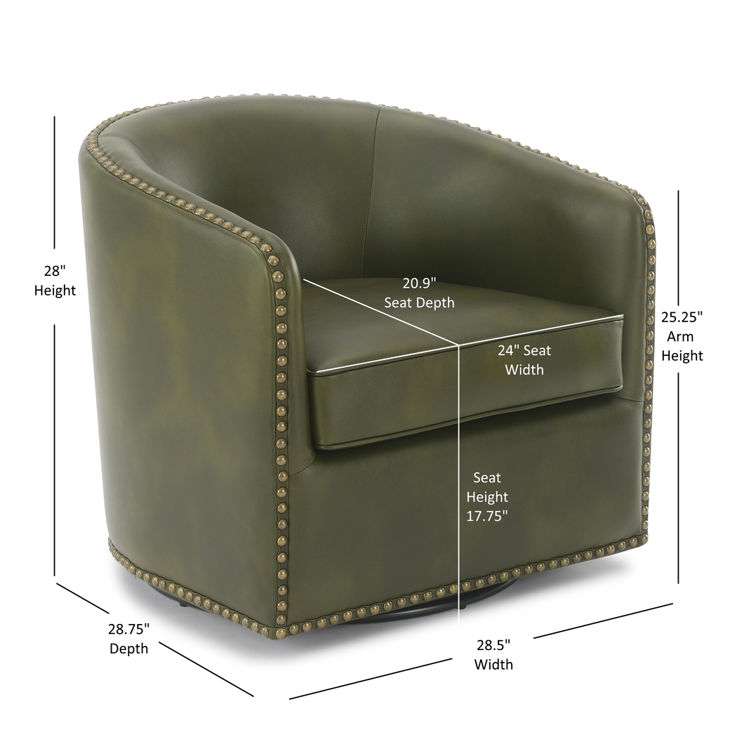 Edueni Green Swivel Chair - Thumbnail - Image 5