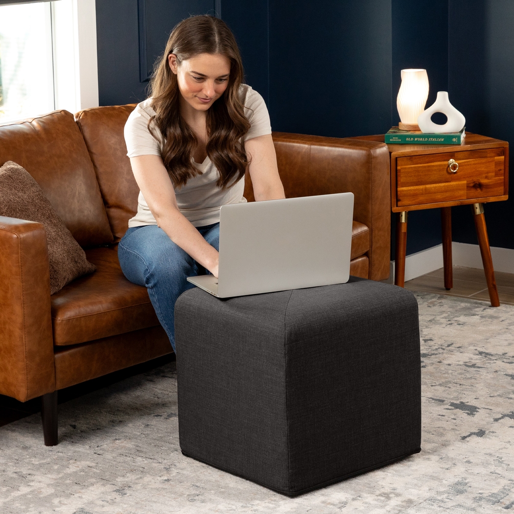 Edunci Black Ottoman - Thumbnail - Image 4