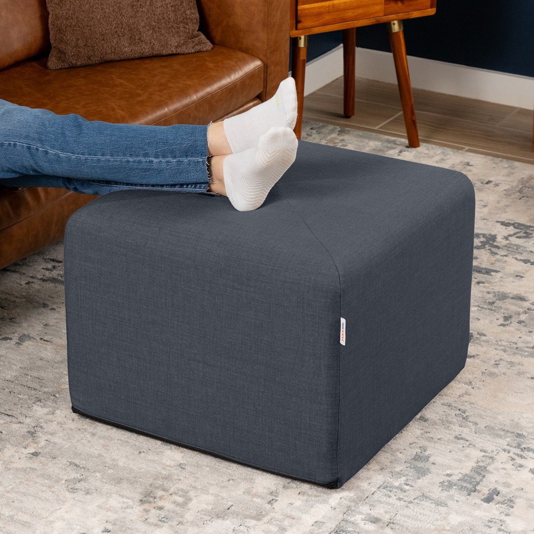 Edunci Blue/Denim Large Ottoman - Thumbnail - Image 5