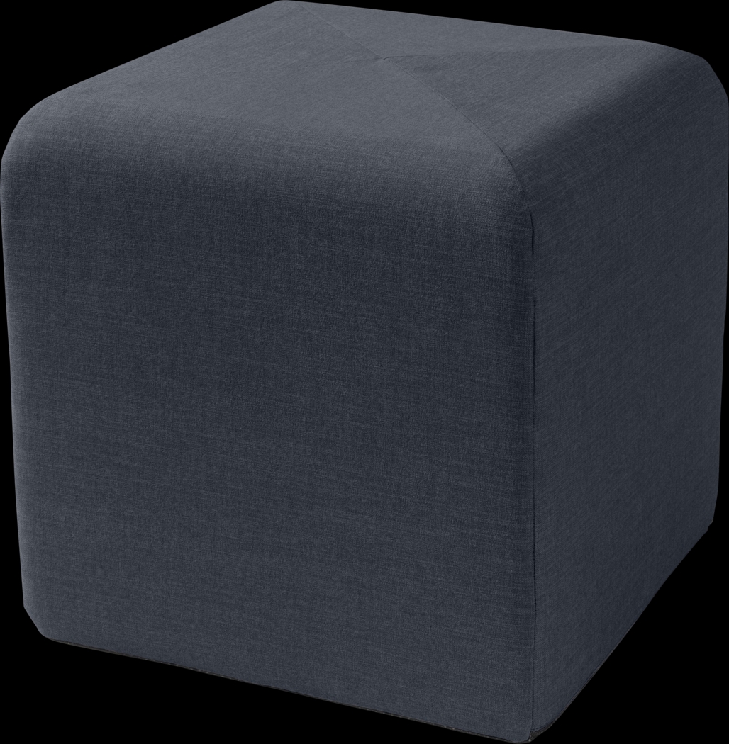 Edunci Blue/Denim Ottoman - Thumbnail - Image 1