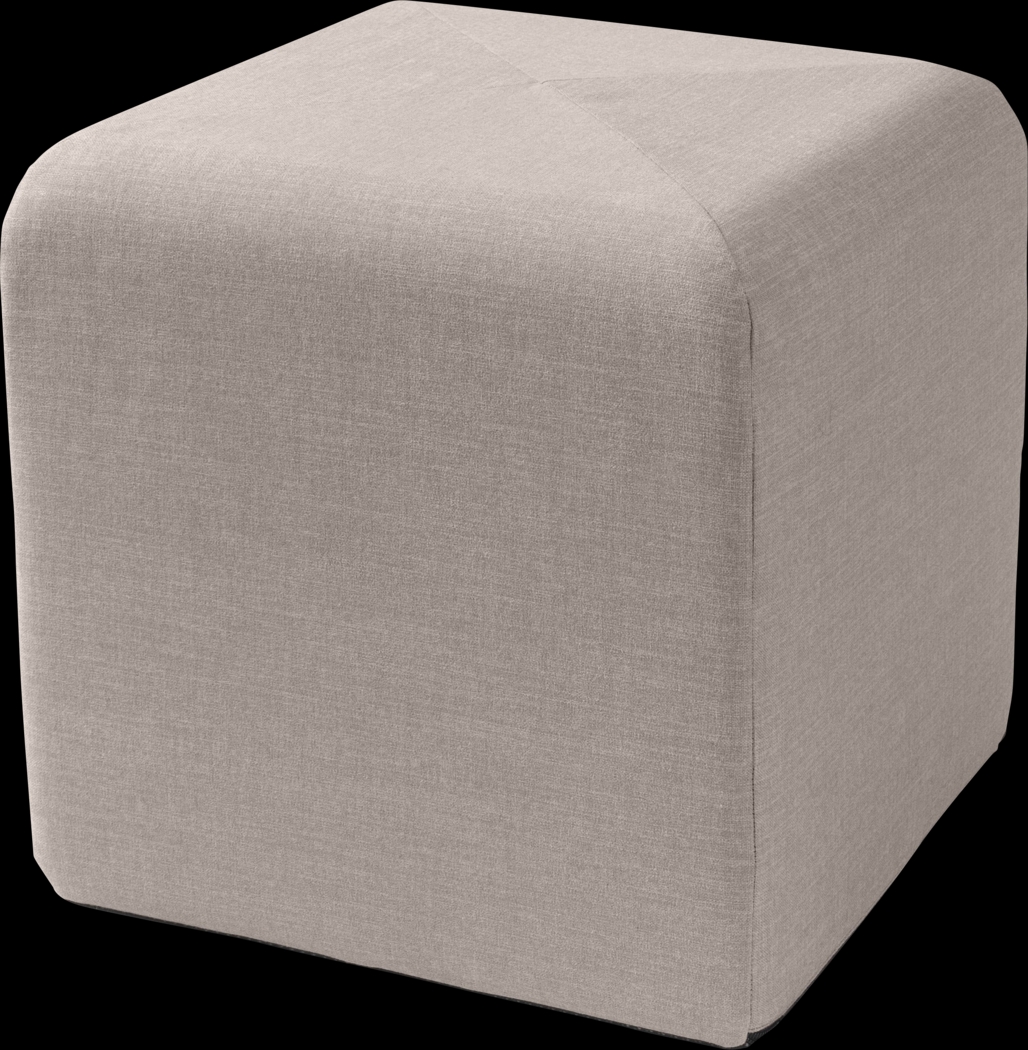 Edunci Gray Ottoman - Thumbnail - Image 1