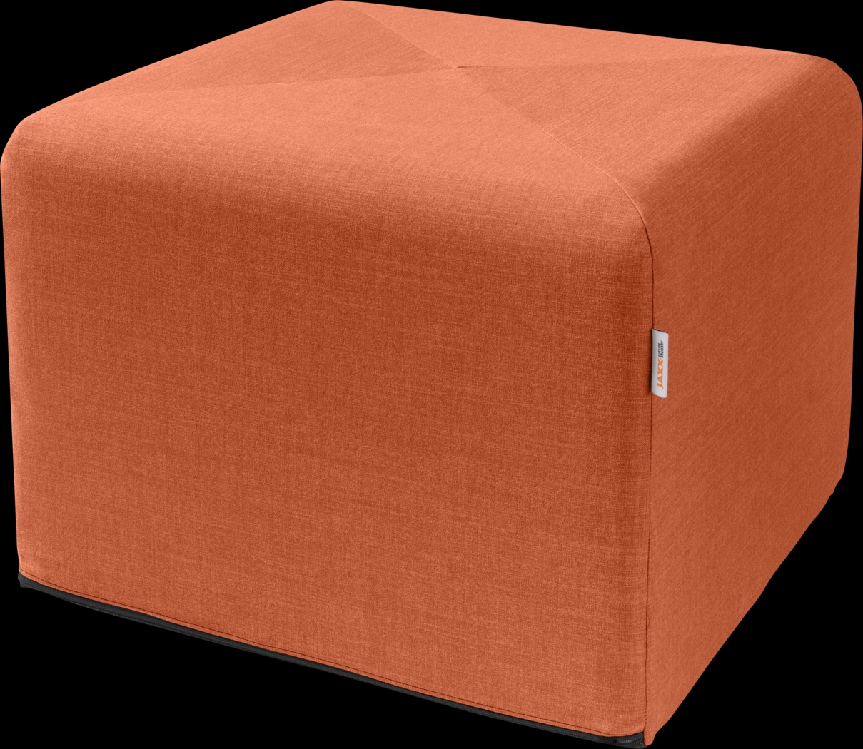 Edunci Orange Large Ottoman - Thumbnail - Image 1