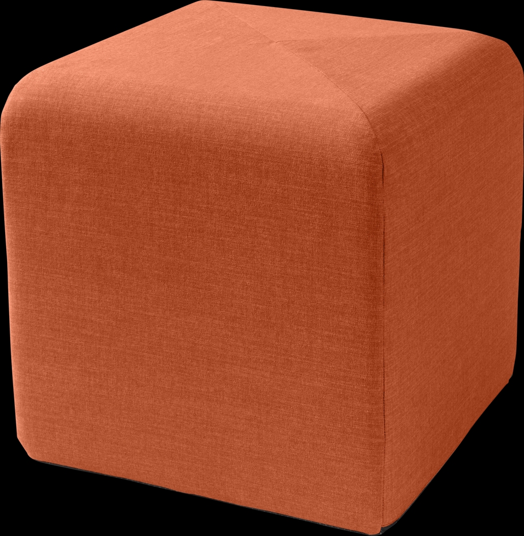 Edunci Orange Ottoman - Thumbnail - Image 1