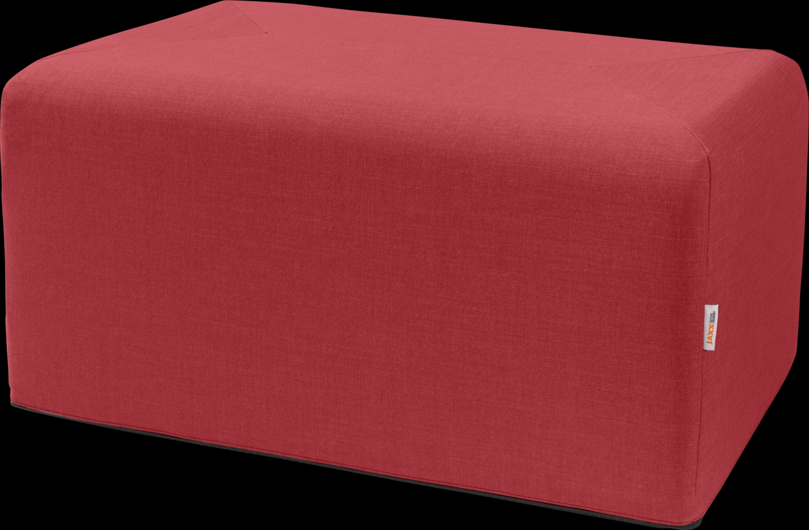 Edunci Red Large Rectangular Ottoman - Thumbnail - Image 1
