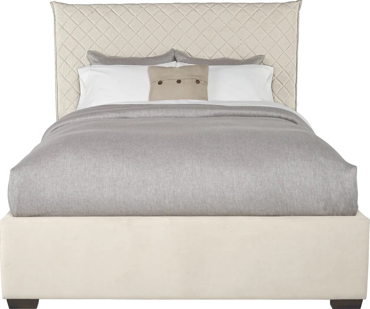 Edyn Sand 3 Pc Queen Upholstered Bed - Thumbnail - Image 1