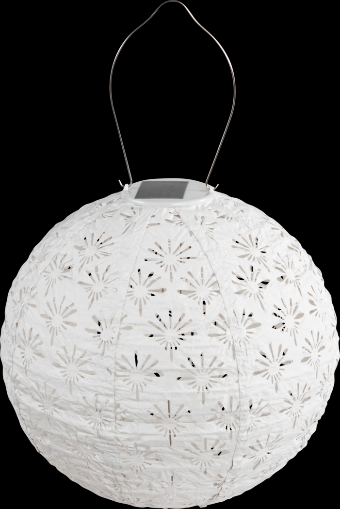 Eger Club Outdoor White Solar Lantern - Thumbnail - Image 14