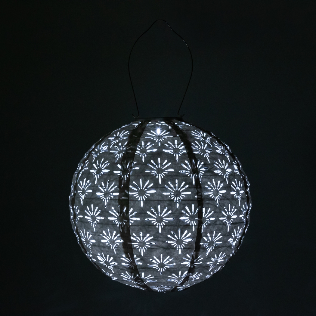 Eger Club Outdoor White Solar Lantern - Thumbnail - Image 15