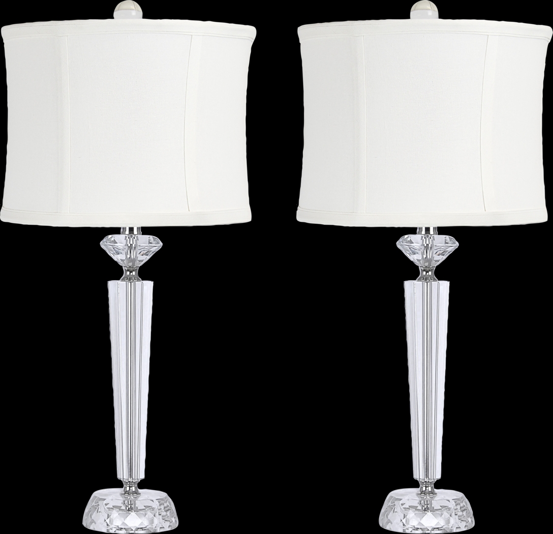 Egret Sea Clear Table Lamps, Set of 2 - Thumbnail - Image 1