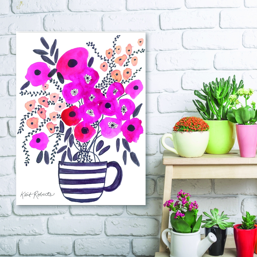 Eguna Pink Wooden Wall Art - Thumbnail - Image 2