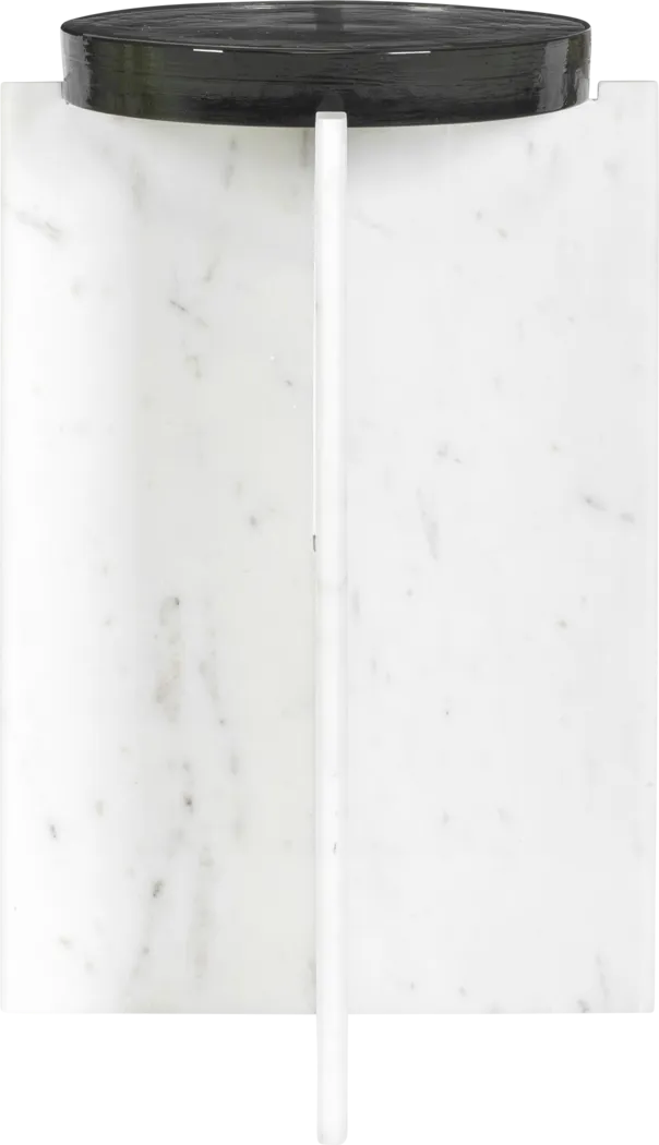 Ehesa White Outdoor End Table - Thumbnail - Image 3